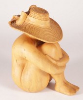 TIMOTHY HERLOCKER CARVED WOOD