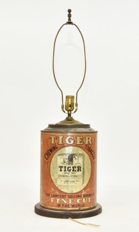 Tin advertising bin "Tiger