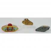 Tin and Cast Iron Tank Banks L