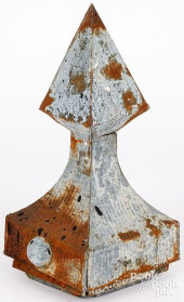 TIN ARCHITECTURAL FINIAL, 19TH