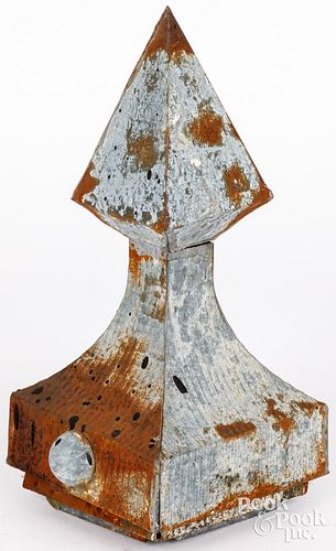 TIN ARCHITECTURAL FINIAL, 19TH
