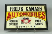 TIN AUTO DEALER'S SIGN Embosse