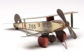 TIN BIPLANE PULL TOY AS FOUNDA