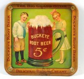 Tin Buckeye Root Beer Serving