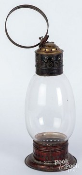 TIN CARRY LANTERN, 19TH C.Tin