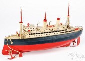 TIN CLOCKWORK STEAMSHIPTin clo