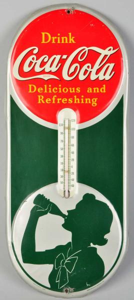 Tin Coca-Cola Thermometer.  1931. A