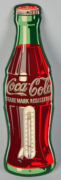 Tin Coca-Cola Thermometer. 