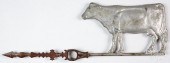 TIN COW WEATHERVANE, EARLY 20T