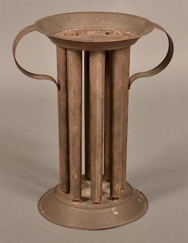 TIN EIGHT TUBE CIRCULAR FORM CANDLE