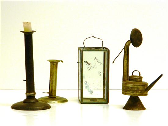 Tin fluid lamp and folding
