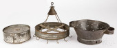 TIN HANGING DRYER, 19TH C., ET