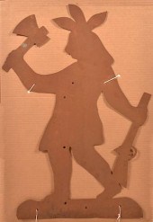 TIN INDIAN SILHOUETTE WEATHERV