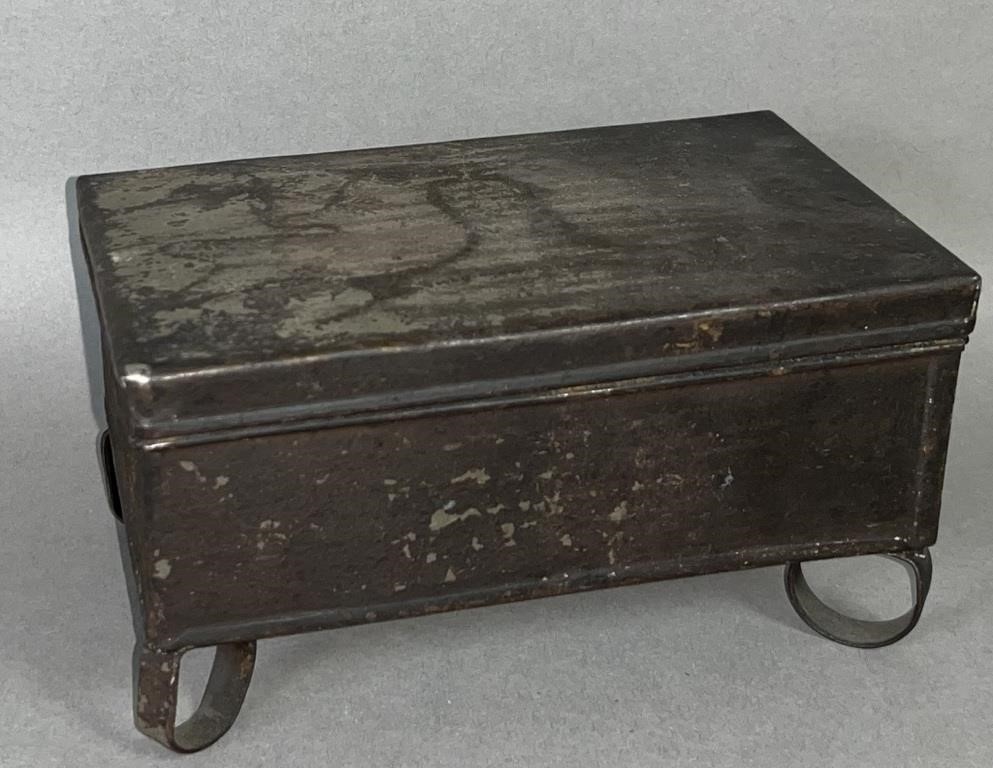 TIN LIFT LID SPICE BOX WITH