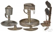 TIN LIGHTING, 19TH C., TO INCL