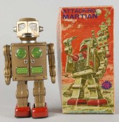 Tin Litho Attacking Martian Ro