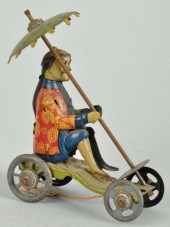 Tin Litho Man with Parasol Pen