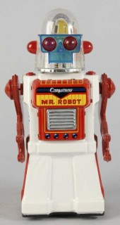 Tin Litho Mr. Robot Battery-Op