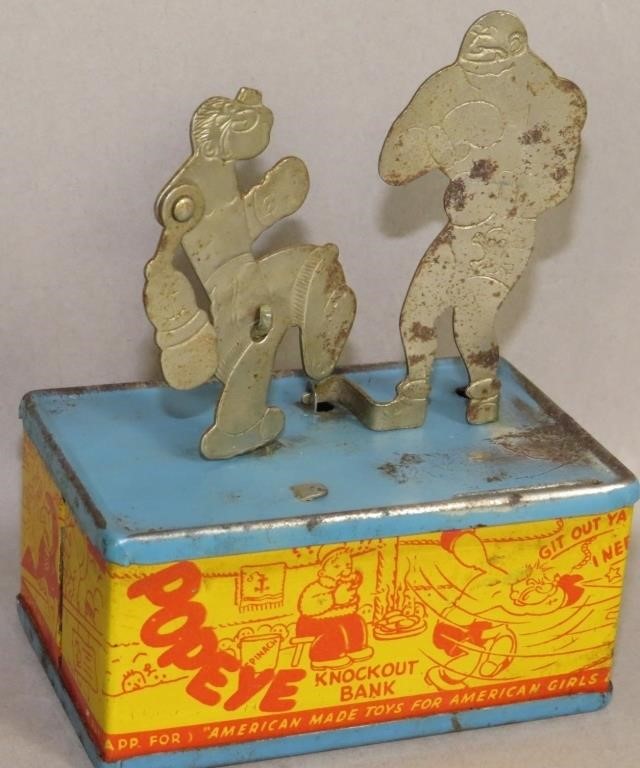 TIN LITHO POPEYE KNOCKOUT BANKca.