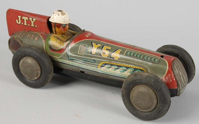 Tin Litho Race Car Friction Toy. 