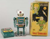 Tin Litho Space Commando Batte
