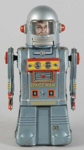 Tin Litho Spaceman Astronaut F