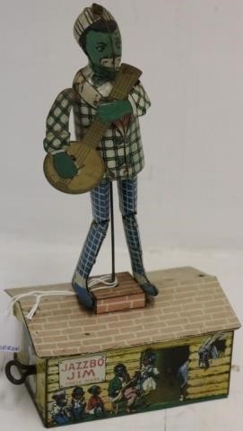 TIN LITHO WIND-UP TOY "JAZZBO