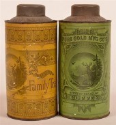 TIN LITHOGRAPH COFFEE AND TEA