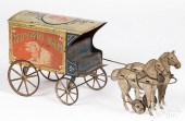 TIN LITHOGRAPH HORSE DRAWN MOV