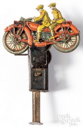 TIN LITHOGRAPH INDIAN MOTORCYC