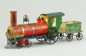 TIN LOCOMOTIVE AND TENDER Ives