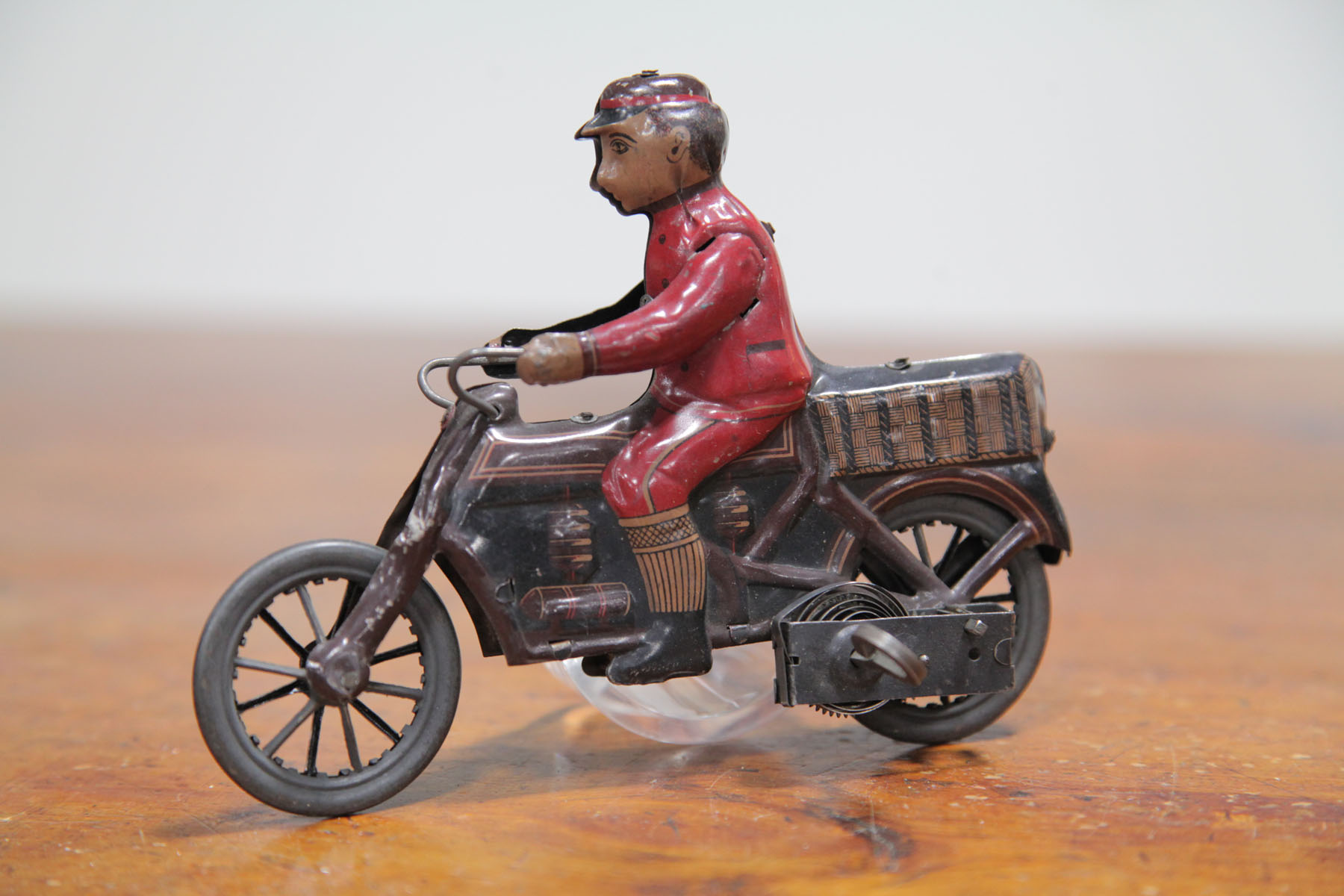 TIN MOTORCYCLE WIND-UP.  German 