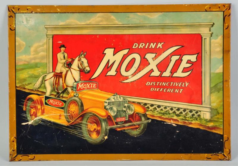 Tin Moxie Sign.  1930s. A number of