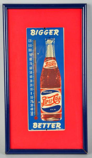 Tin Pepsi-Cola Thermometer. 