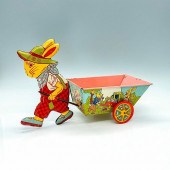 TIN PETER RABBIT TOY WAGONChar