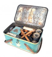 TIN PICNIC BASKET ASSORTED LOT