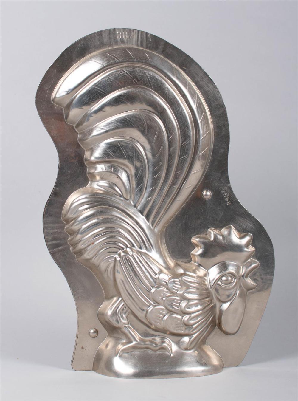 TIN ROOSTER CHOCOLATE DESSERT MOLD,