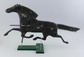 TIN RUNNING HORSE WEATHER VANE