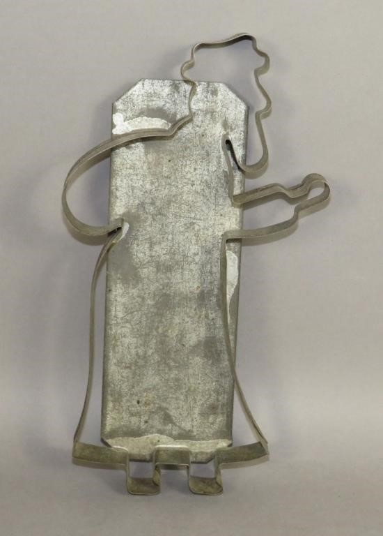TIN SANTA COOKIE CUTTERca. 1920s;