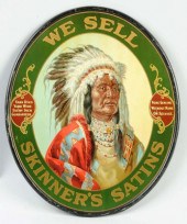 Tin Skinner's Satins Sign. <br