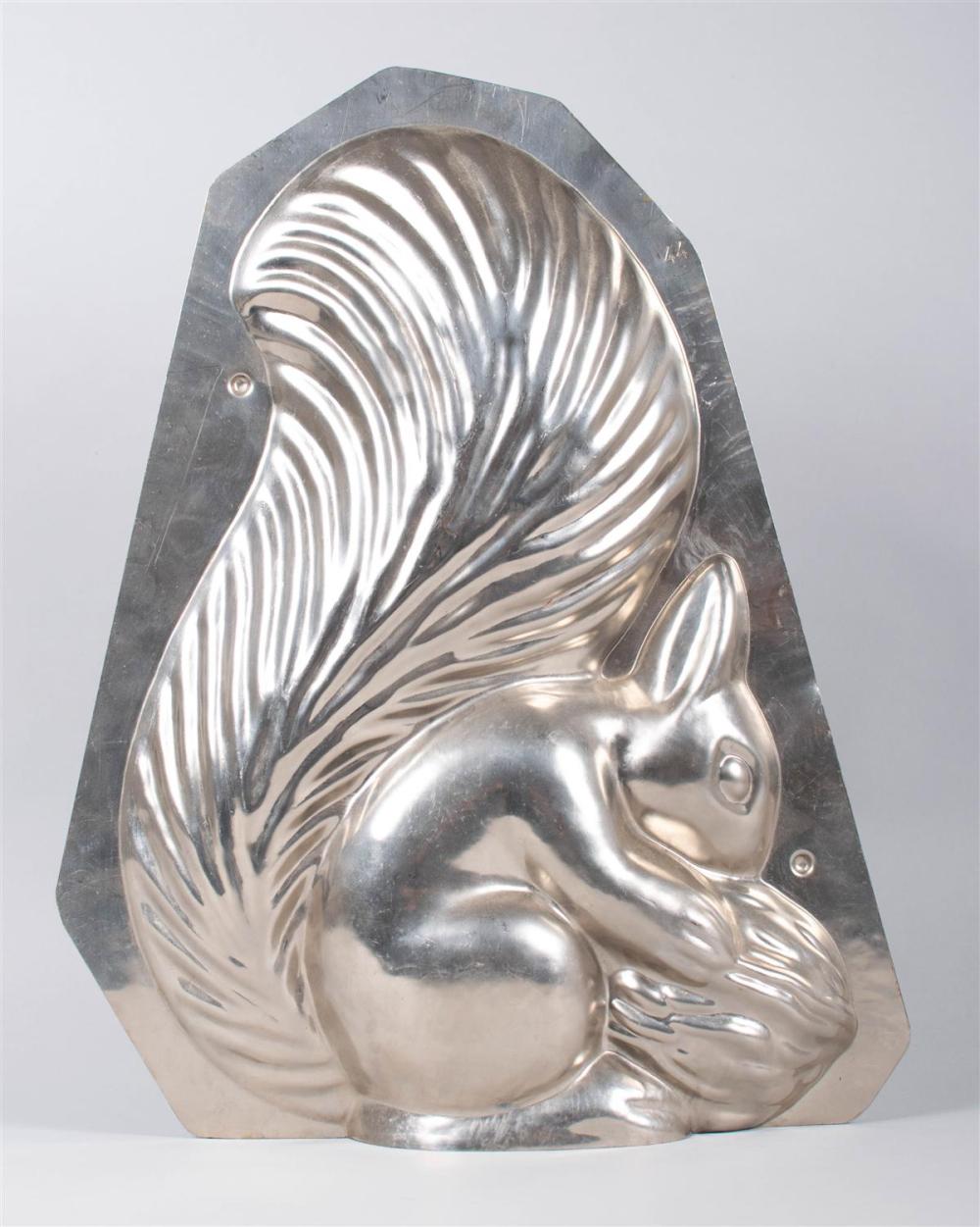 TIN SQUIRREL CHOCOLATE MOLD,