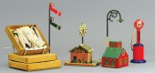 TIN STILL BANKS AND PROPS LOT