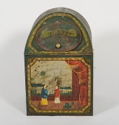 Tin Tea Bin American. A painte