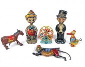 TIN TOY LOTA group of six tin
