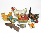 TIN TOY LOTA group of eight ti