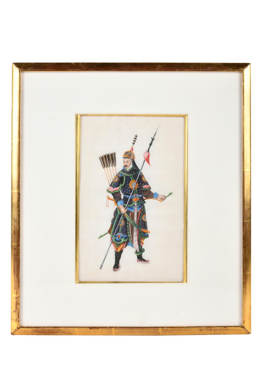 TINGQUA: CHINESE PITH PAINTING OF A