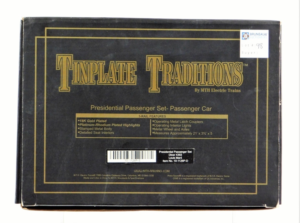 TINPLATE TRADITIONS PRESIDENTIAL