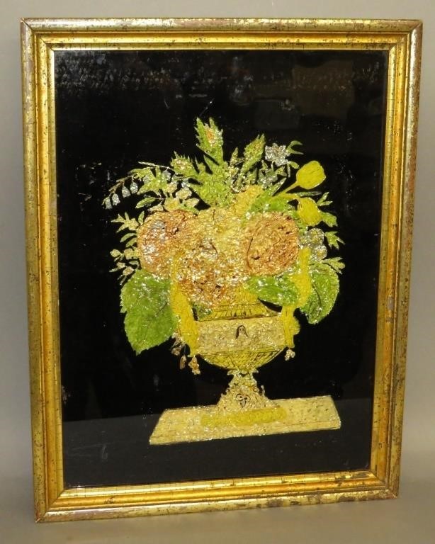 TINSEL ARTca. 1880; on a reverse