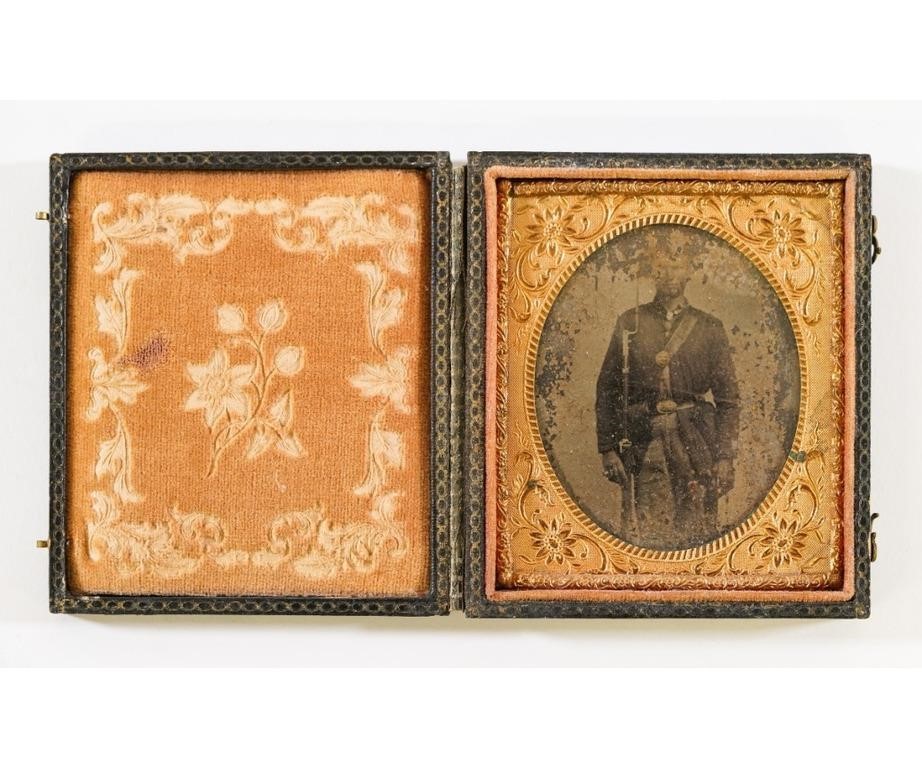 Tintype of a Civil War soldier