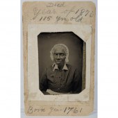 Tintype of an Aged African Ame